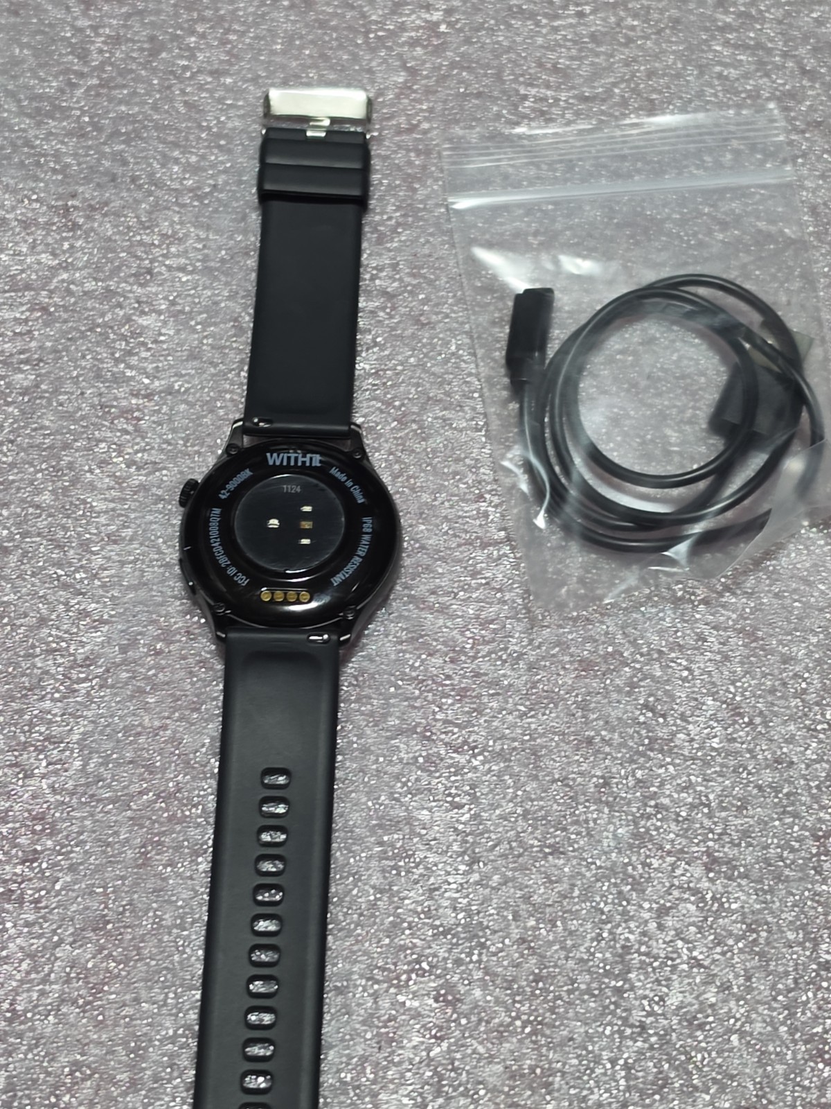 WITHit DECA Smartwatch AMOLED Touchscreen Heart Rate Step Counter Black