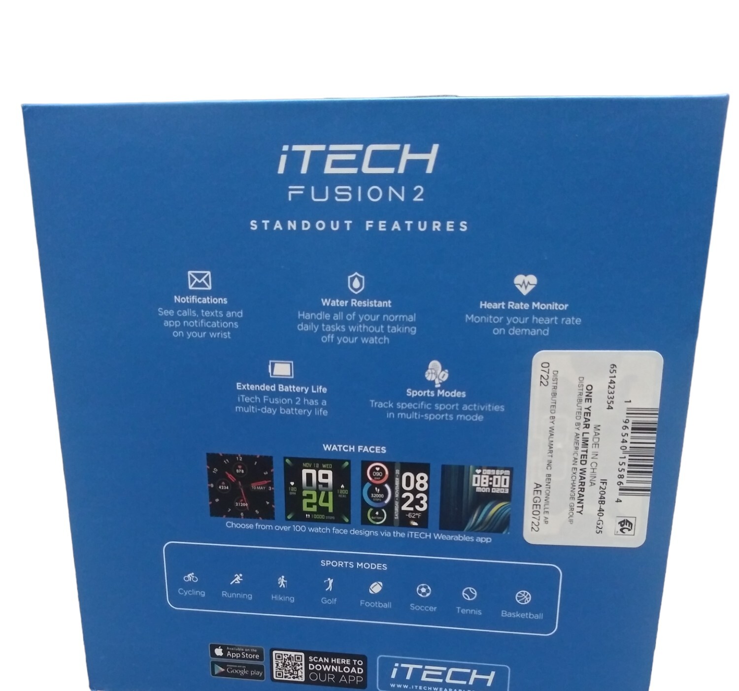 iTech Fusion 2 Fashion Smart Watch With Wireless earbuds And Charging System
