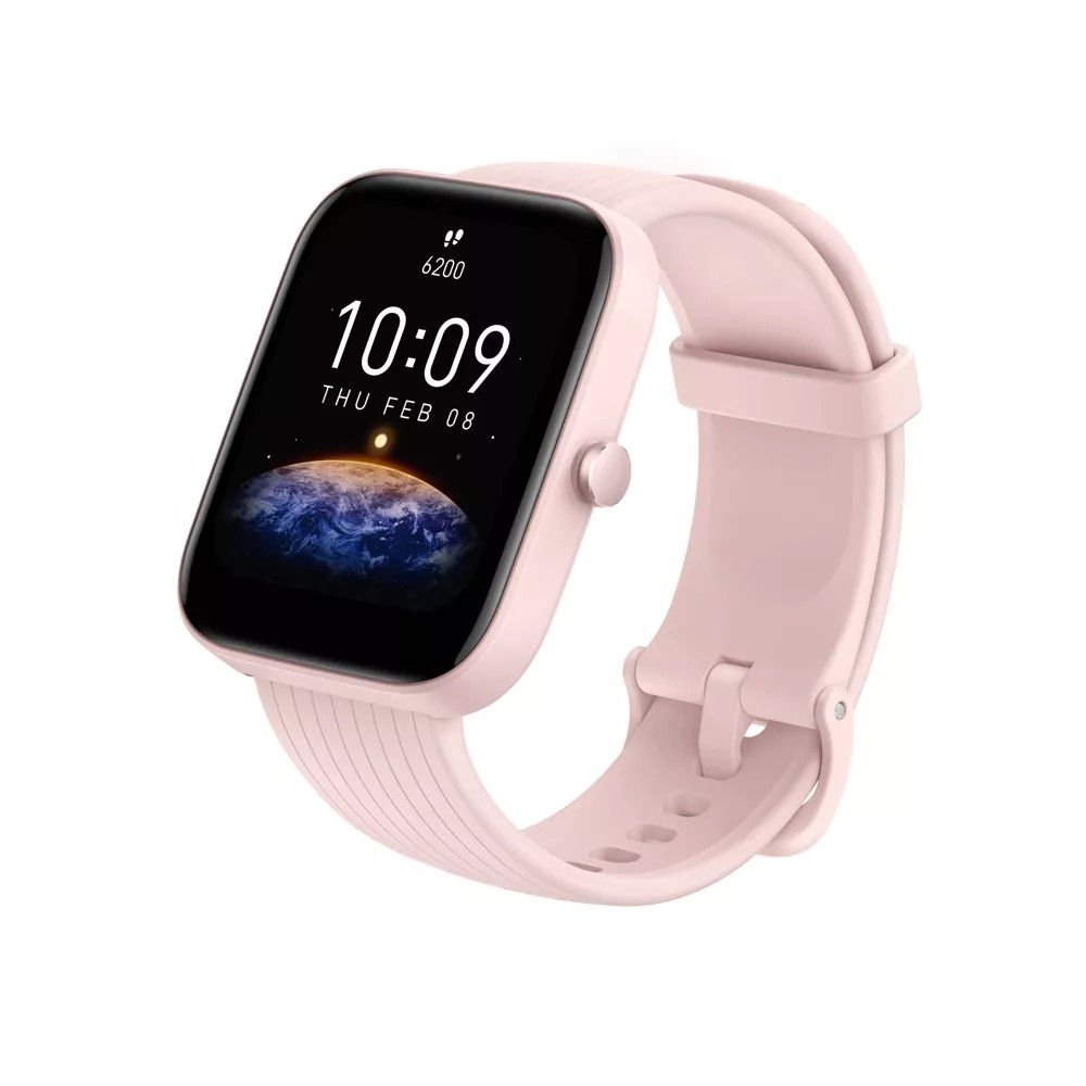 Amazfit Bip 3 Pro Smartwatch, Pink