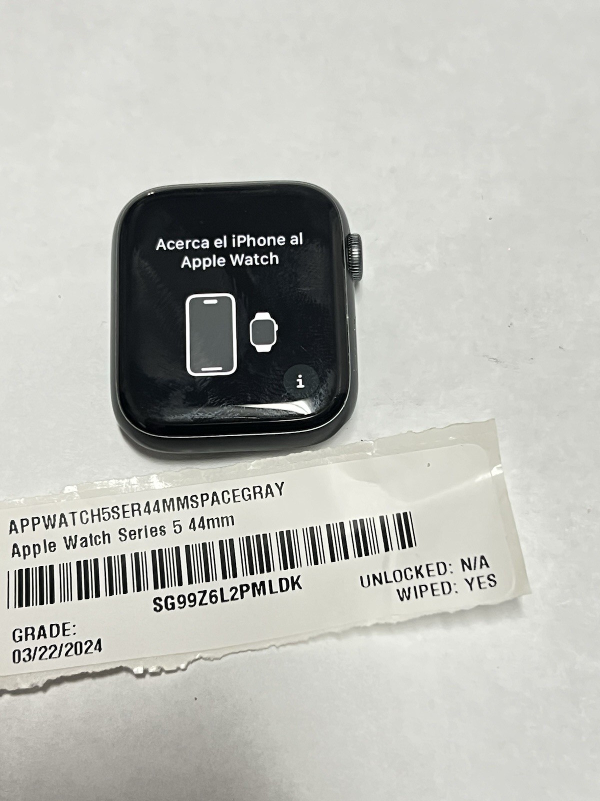 Apple Watch Series 5 44mm black Aluminum GPS-LTE burn