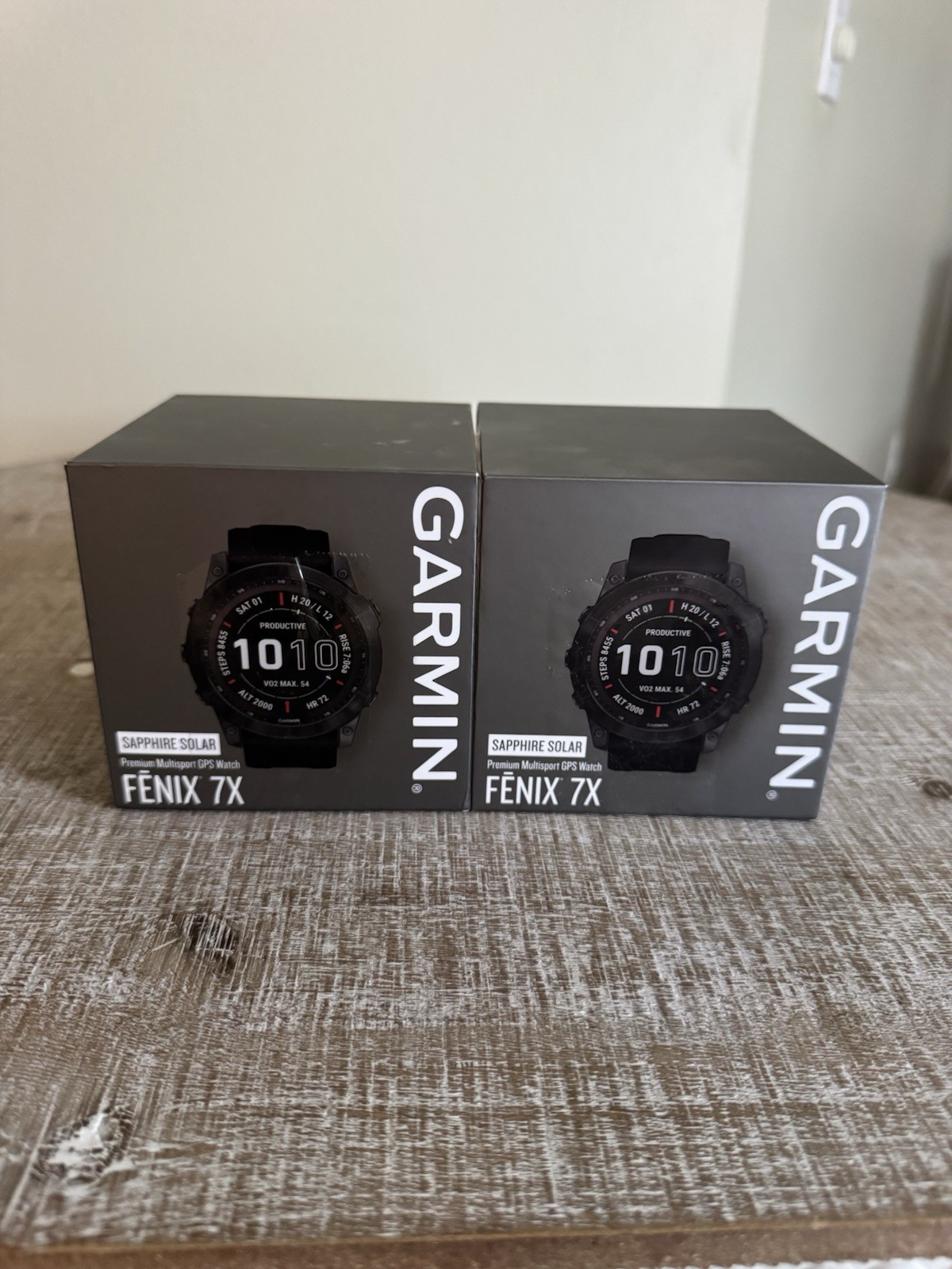 Garmin fēnix 7X Sapphire Solar GPS Smartwatch 51mm Black Titanium Case