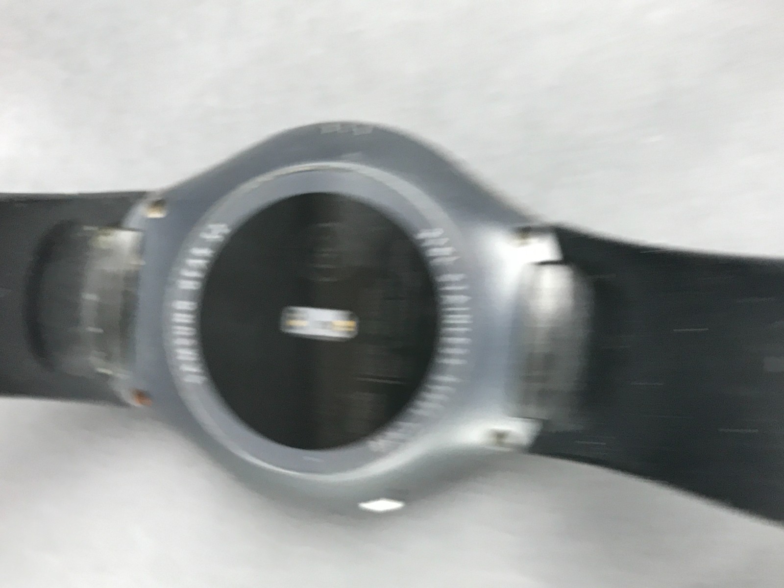 Samsung Gear S2 316L Stainless Steel Case Black Silicone Band Smart Watch UNTEST