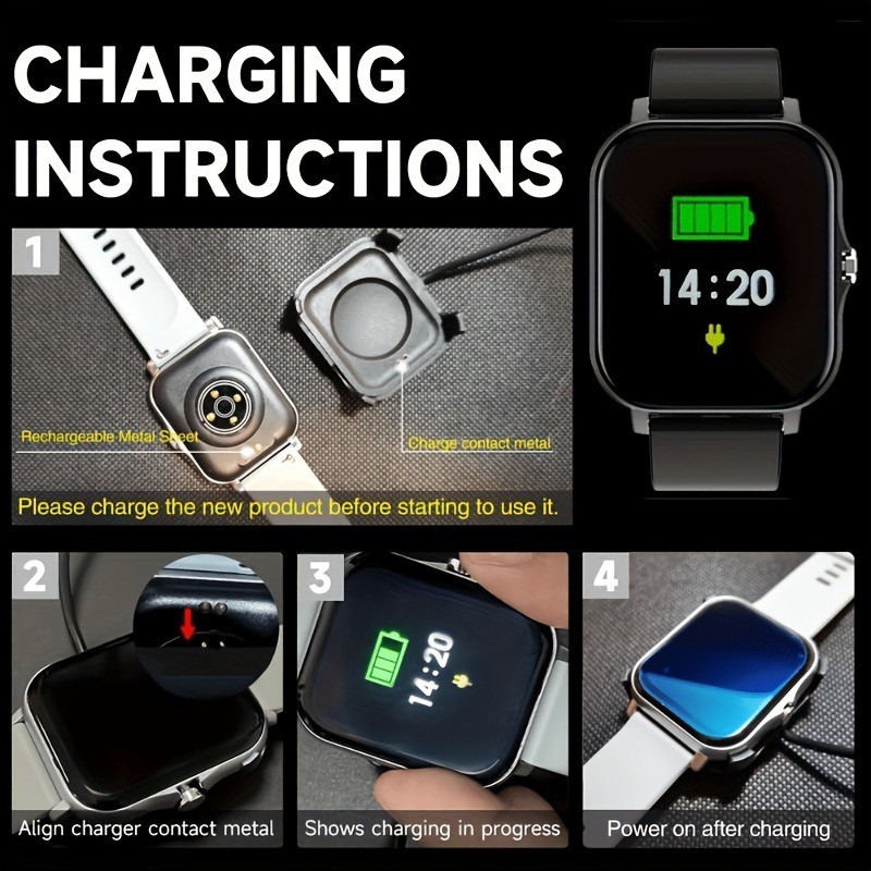 1.83” Smartwatch with Call, 100+ Sports Modes, Remote Camera, Ideal Gift Unisex