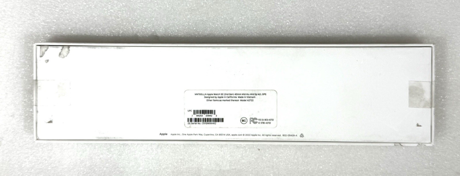 Apple Watch SE 2nd Gen 40MM Mid Alu Mid Sp M/L GPS MNT83LL/A