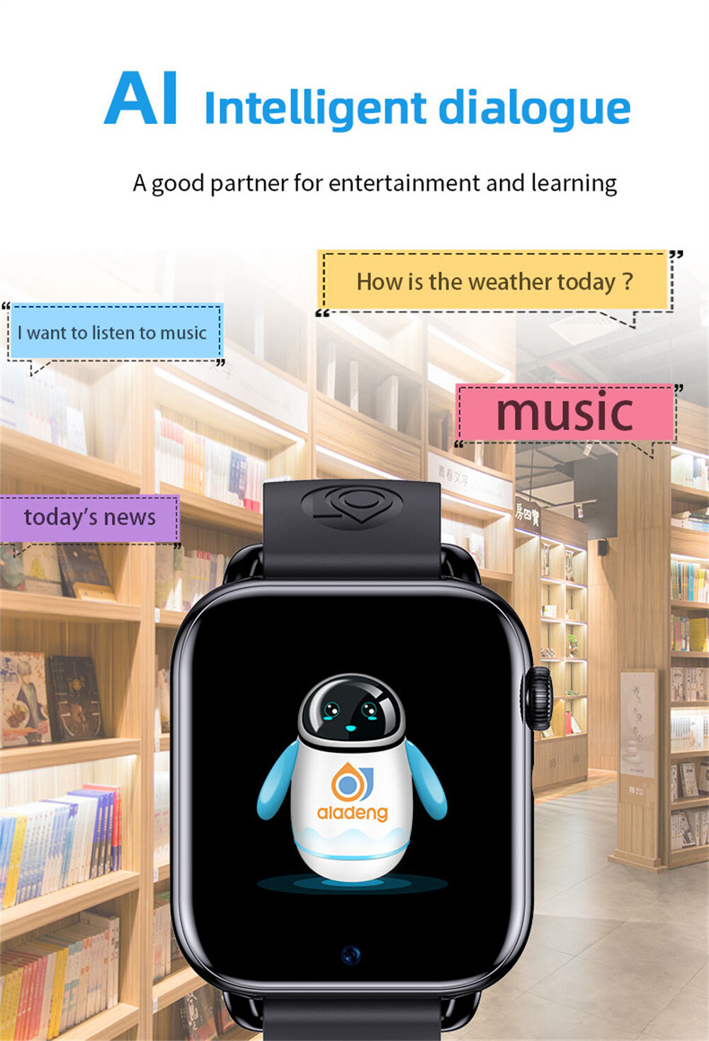 4G Kids Smart Phone Watch Android WIFI Video Call Student Sport Fitness Tracker