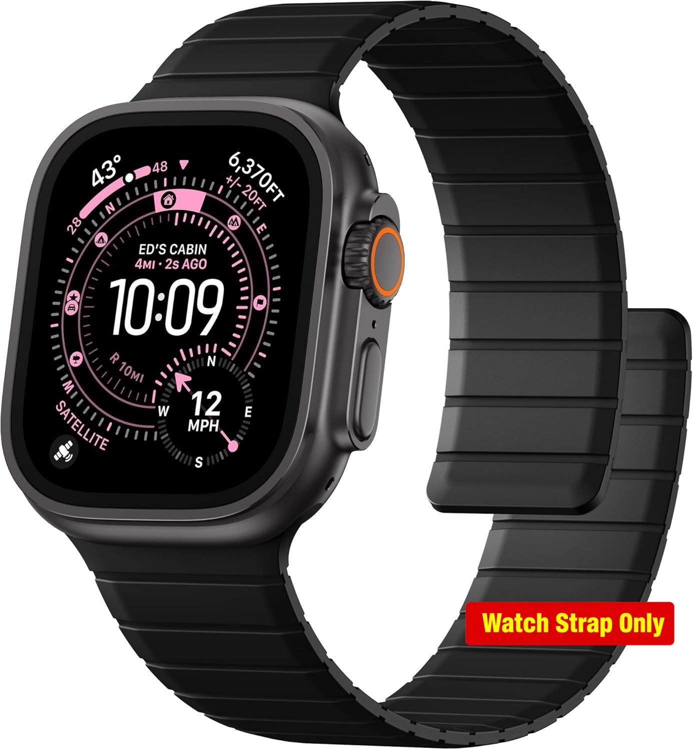 Strap Only For Apple Watch 38mm 40mm 41mm 42mm 44mm 45mm 46mm 49mm Silicone Magn