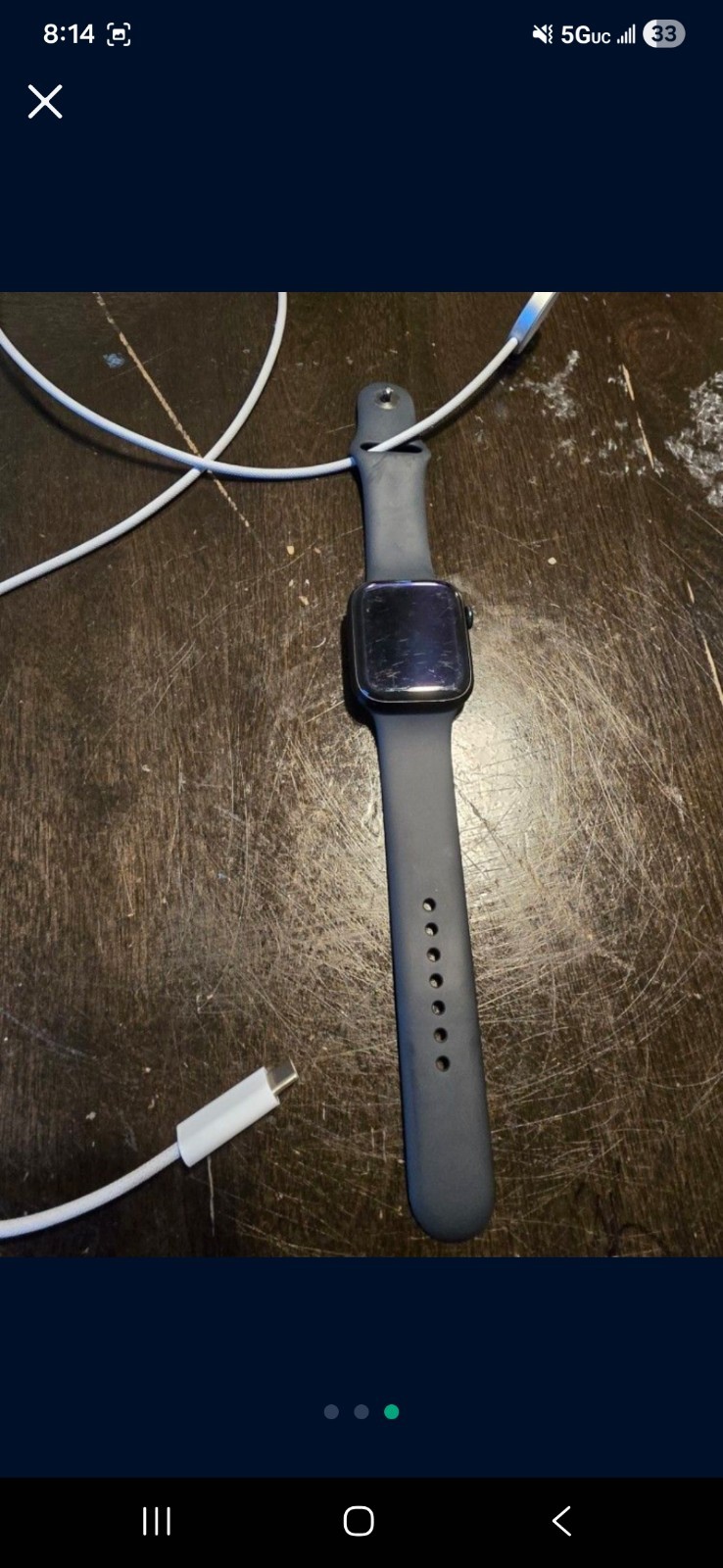 Apple Watch Series 9 45mm Aluminum Case with Sport Band – Midnight (GPS