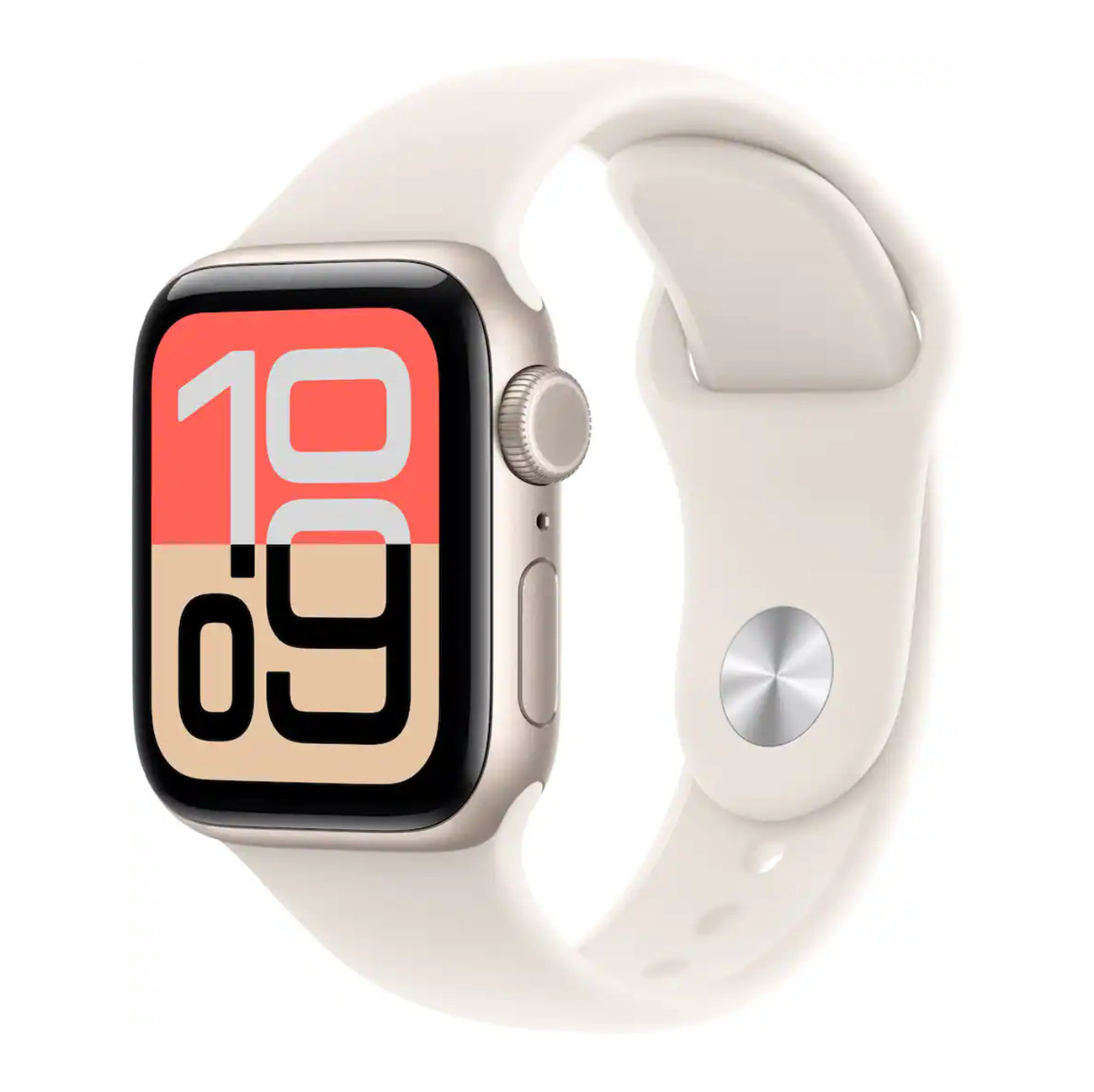 Apple Watch SE 3 40mm GPS Cellular Starlight Case w/ Sport Band S/M MEP64LW/A