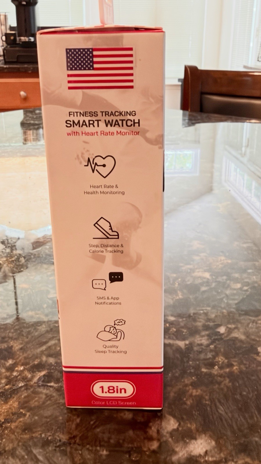 Autrix Fitness Tracking Smartwatch: Heart Rate & SpO2, Bluetooth, iOS/Android