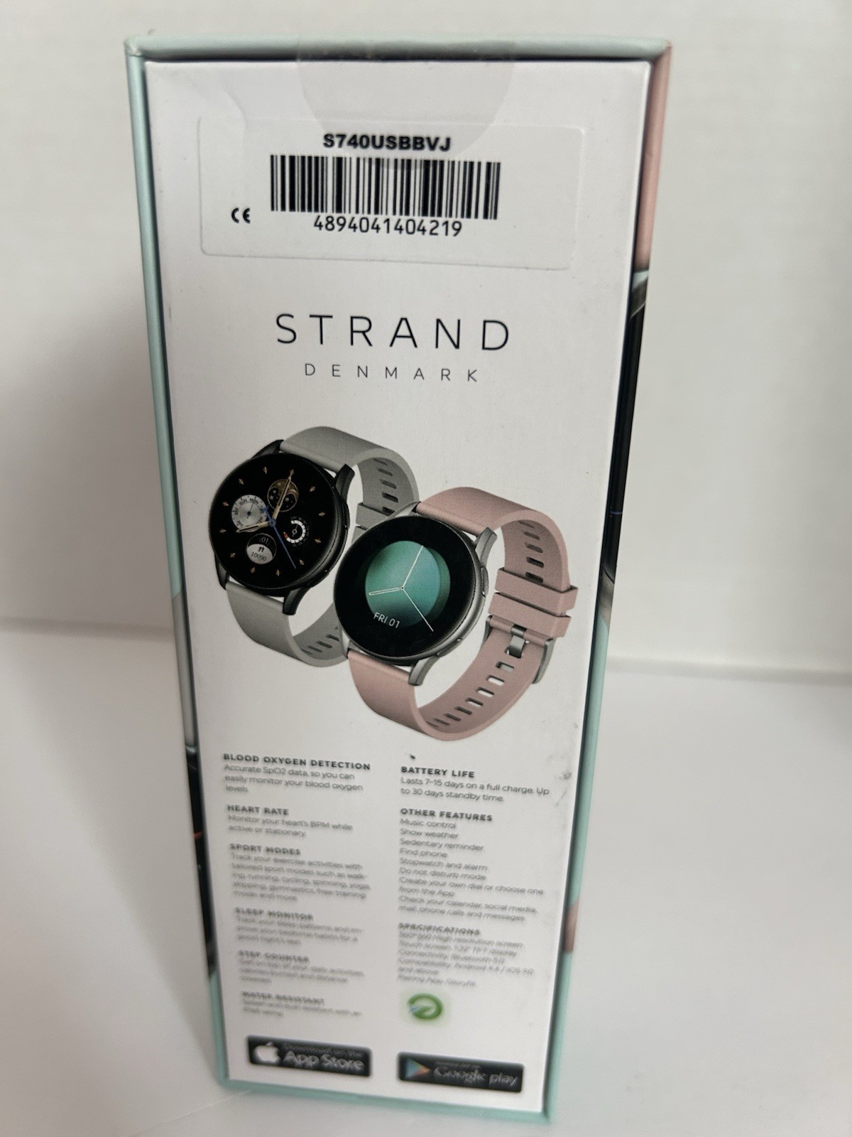 Strand Denmark S740USBBVJ Smart Watch Multi-Sports Heart Rate iOS Android