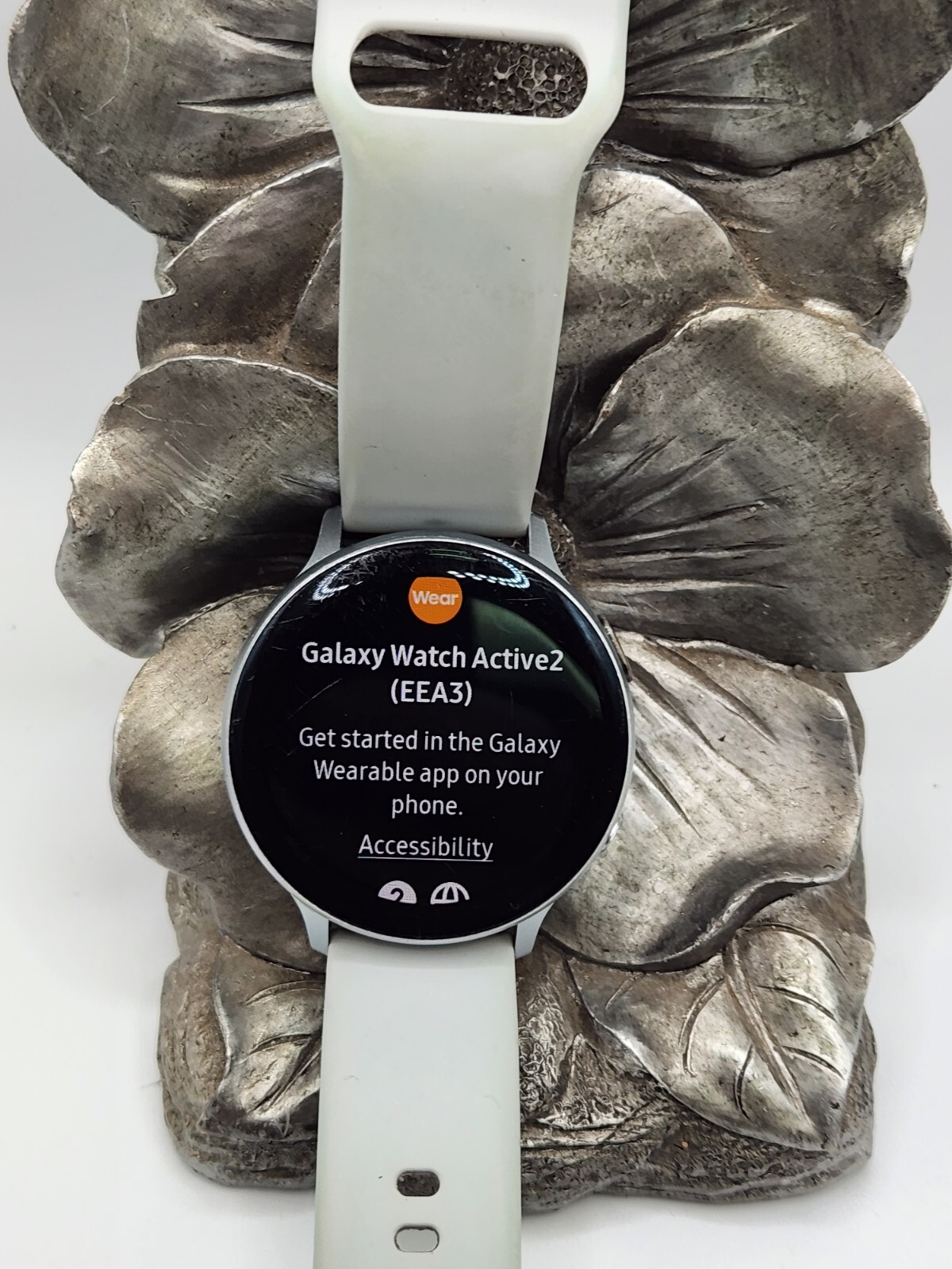 Samsung Galaxy Watch Active 2 SM-R820 44mm Aluminum Case,used,silver, band #170