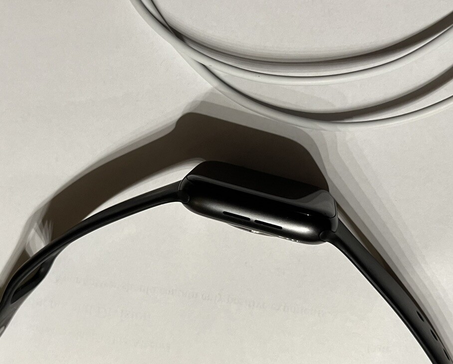 Apple Watch Series 6 44mm Space Gray Aluminum Case with Black Sport Band -…