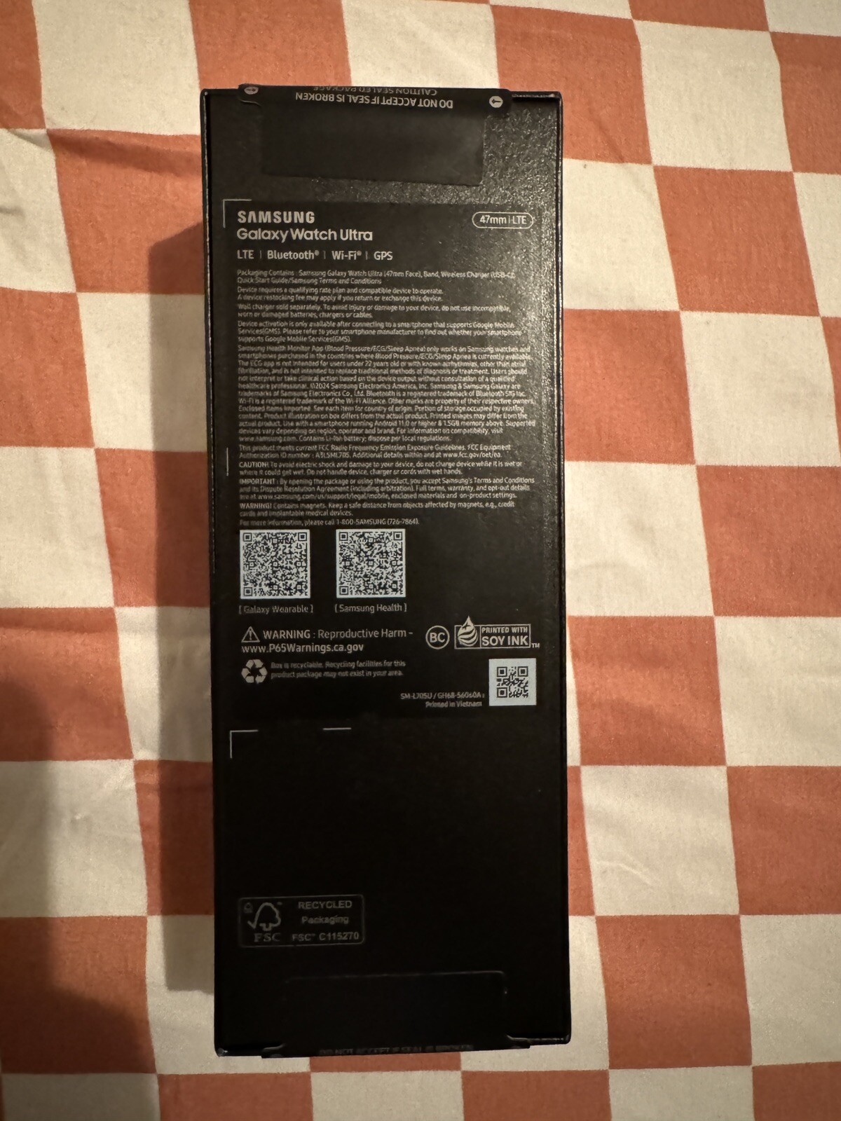 NEW Samsung Galaxy Watch Ultra 47MM LTE Titanium Gray/ORANGE BAND
