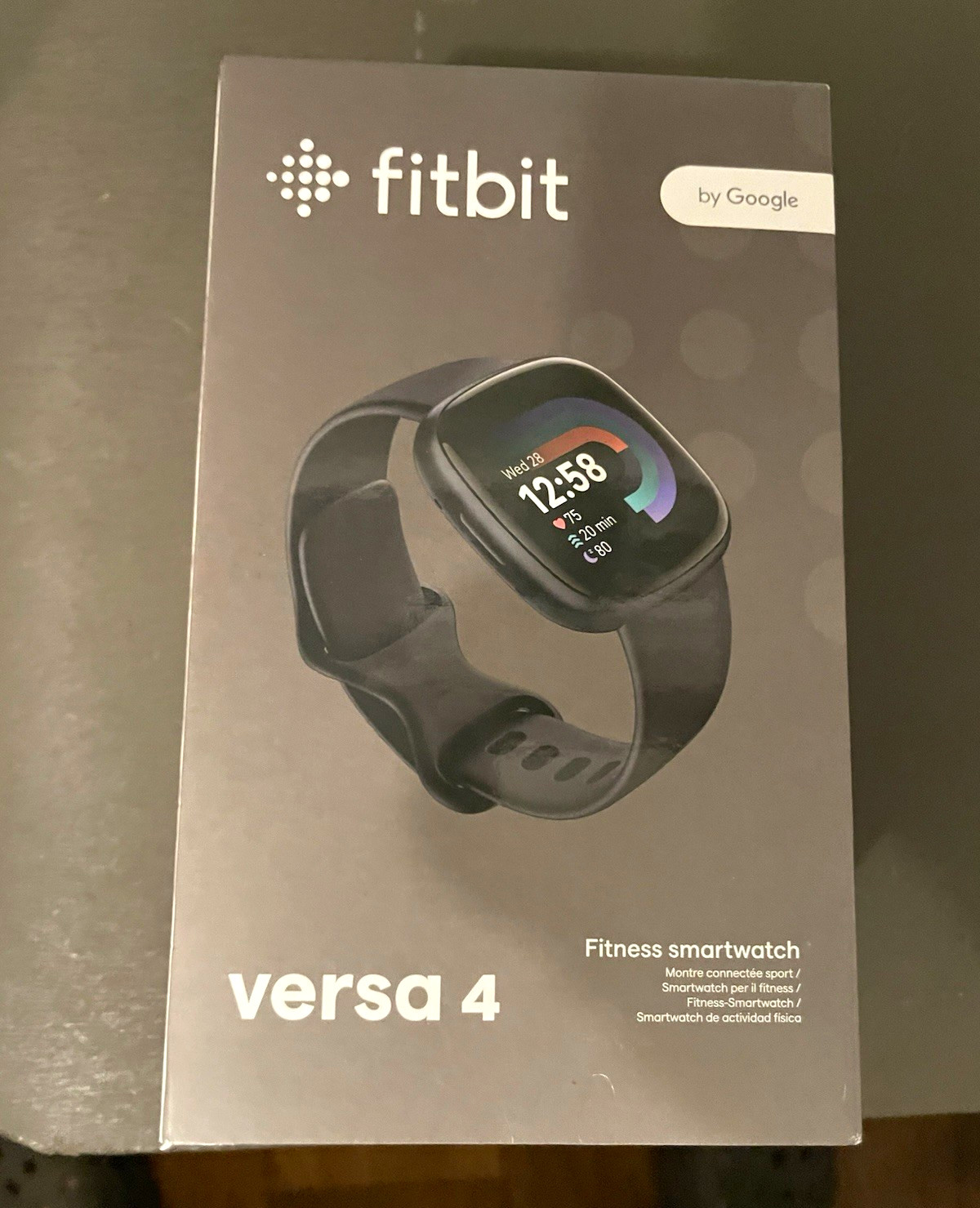 Fitbit Versa 4 Black 40mm Aluminum GPS HR SpO2 Sleep BT 4GB iOS Android