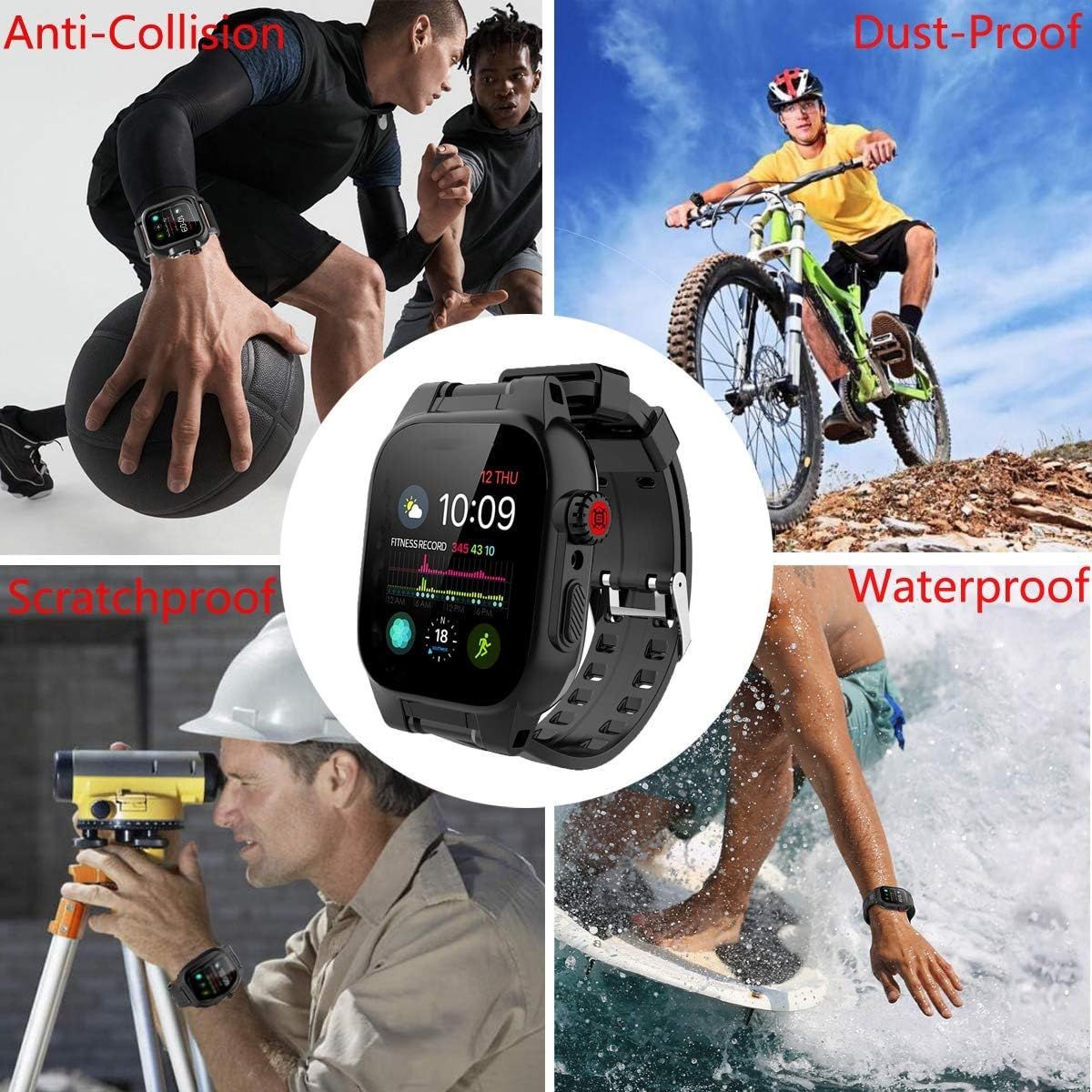 IP68 Full Body Protection Waterproof Case for Apple Watch 44mm Series 6/5/4/SE