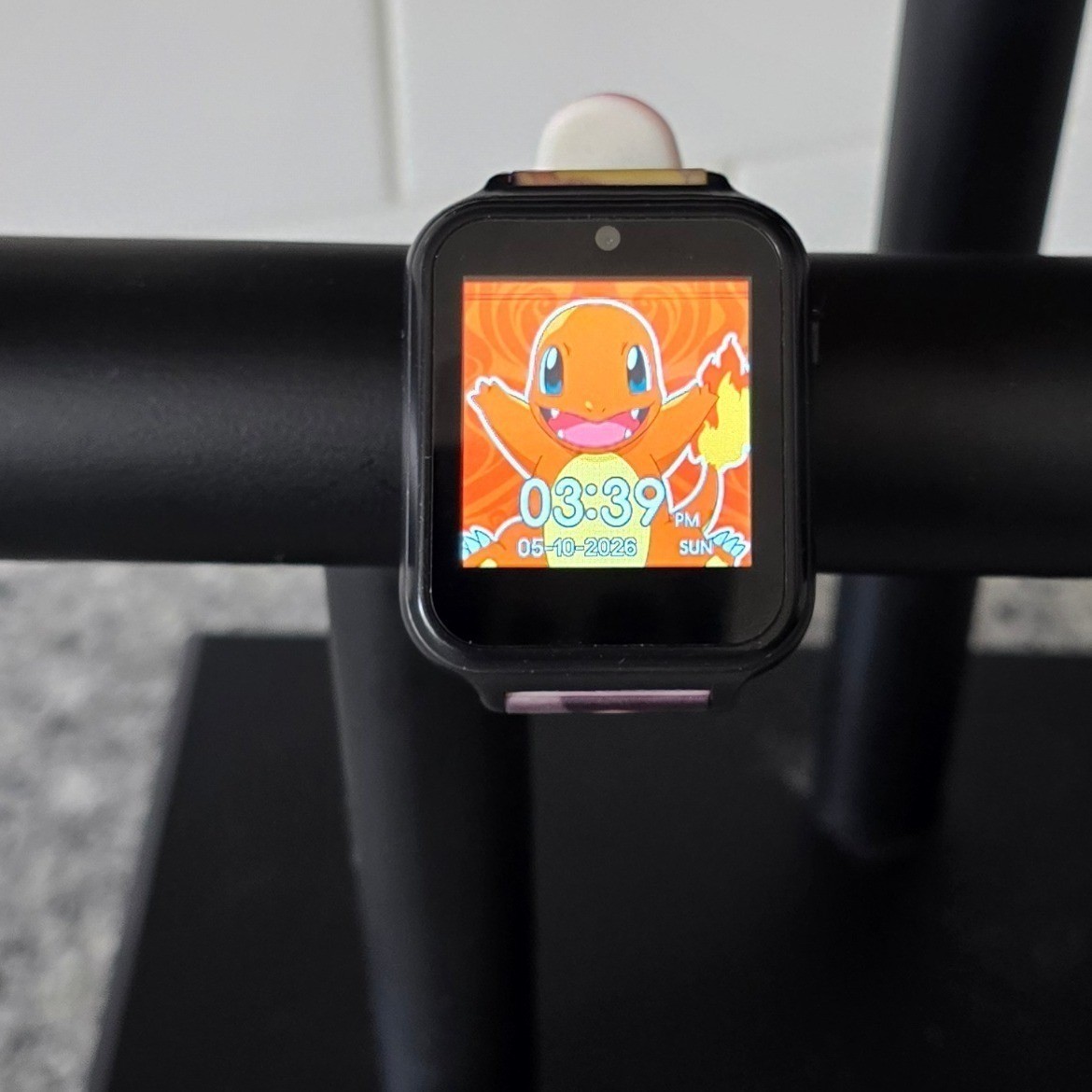 Accutime Pokemon Smartwatch Kids Digital Watch Black Pikachu Charmander Squirtle