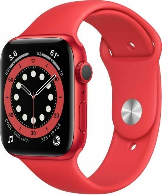 Apple Watch Series 6 40mm Red Case Red Sport Band GPS+ WIFI + LTE UNLOCKED -Good
