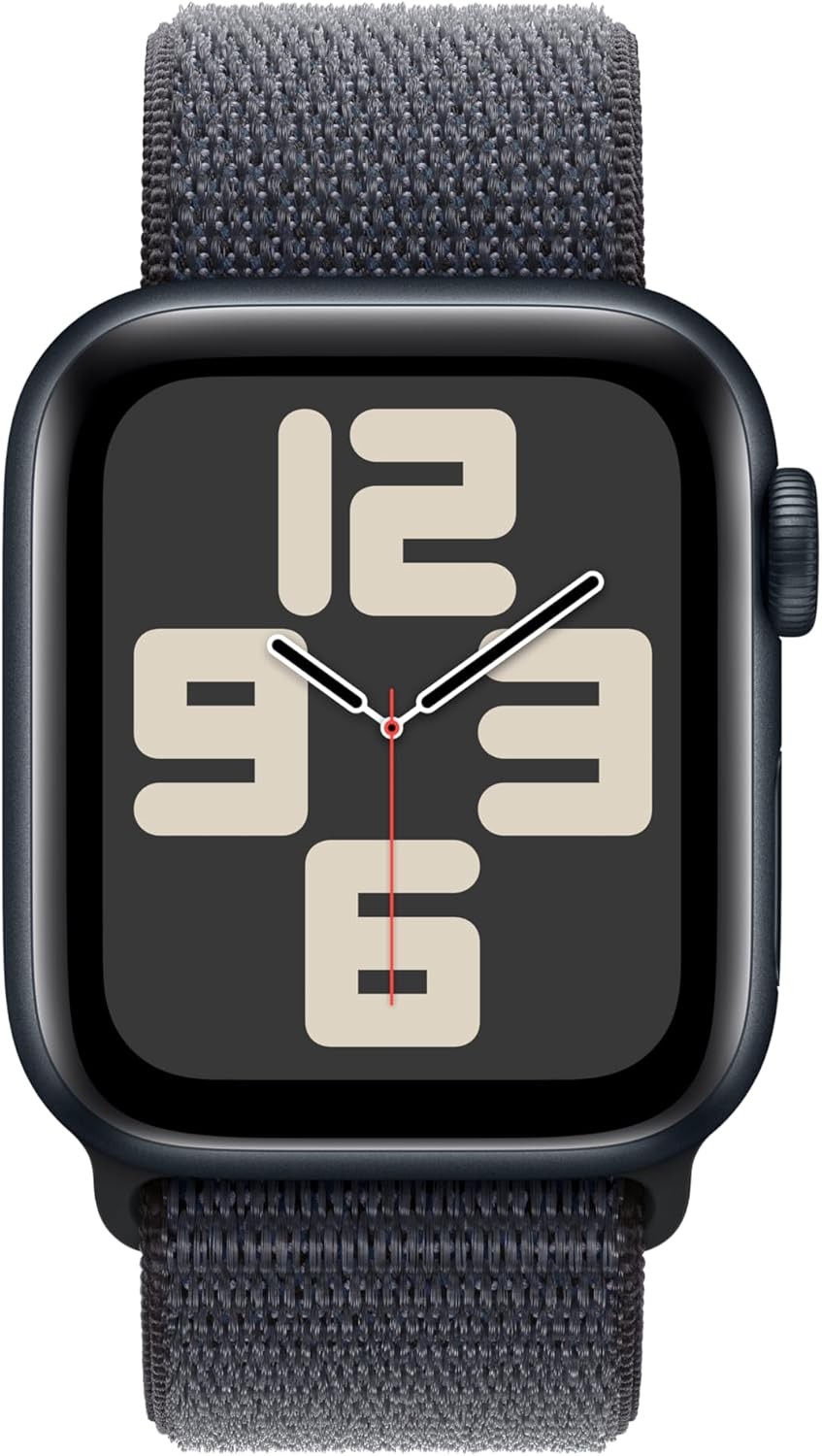 Apple Watch Series SE 2nd Gen GPS+LTE 44MM Midnight Aluminum Case Ink Sport Loop