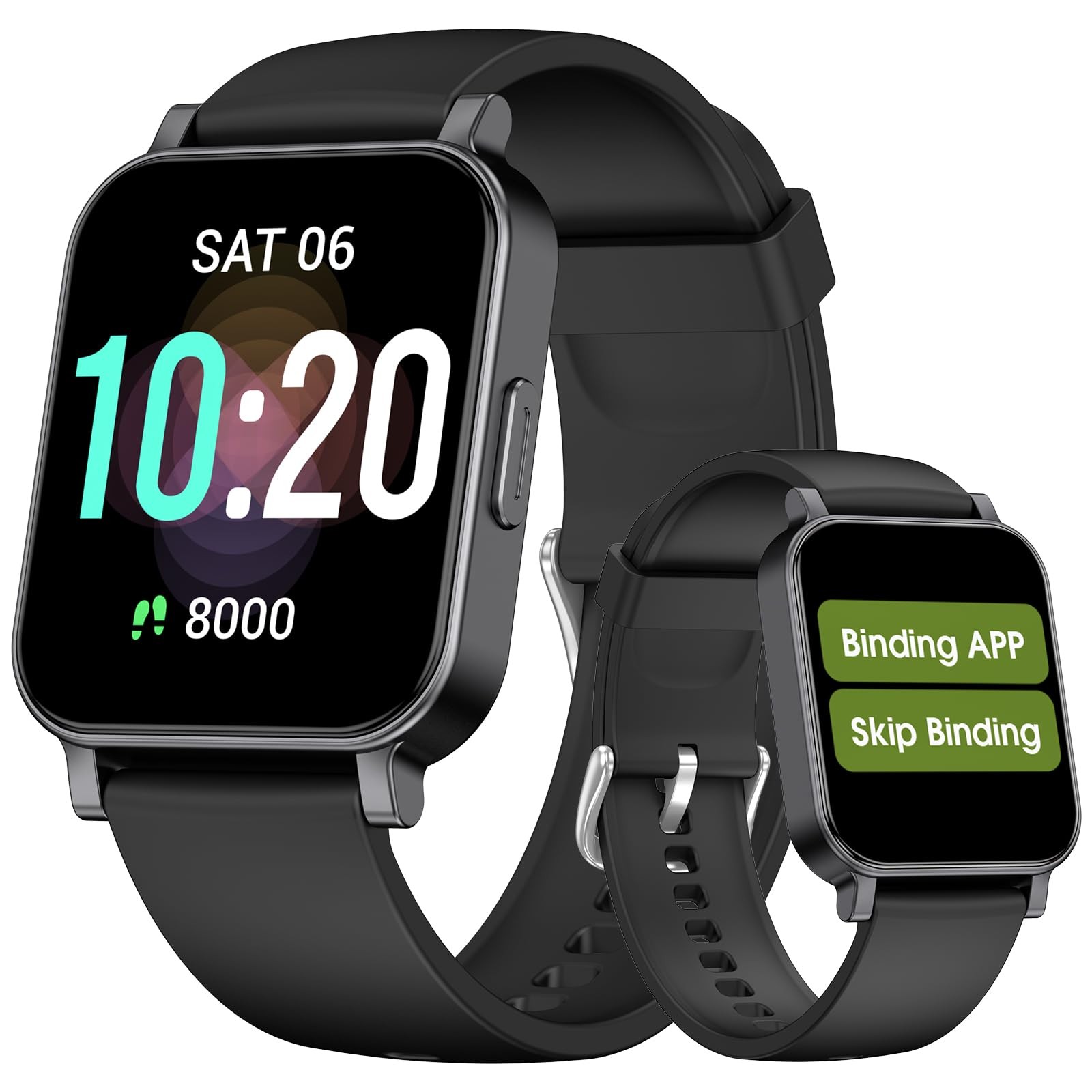 Smart Watch Senior Friendly No App/Phone Required,Pedometer Waterproof Fitnes…