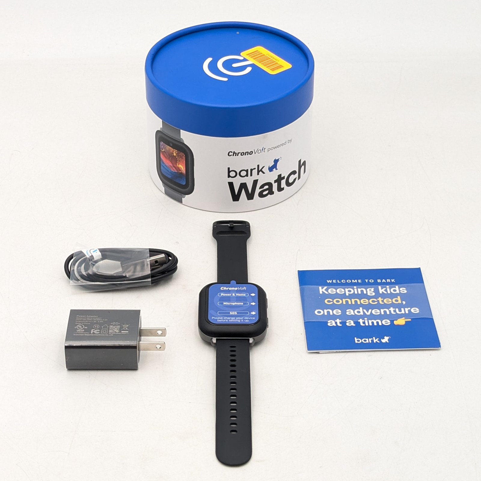 Schok ChronoVolt Kids Smartwatch Powered by Bark Watch | CV16 | Black