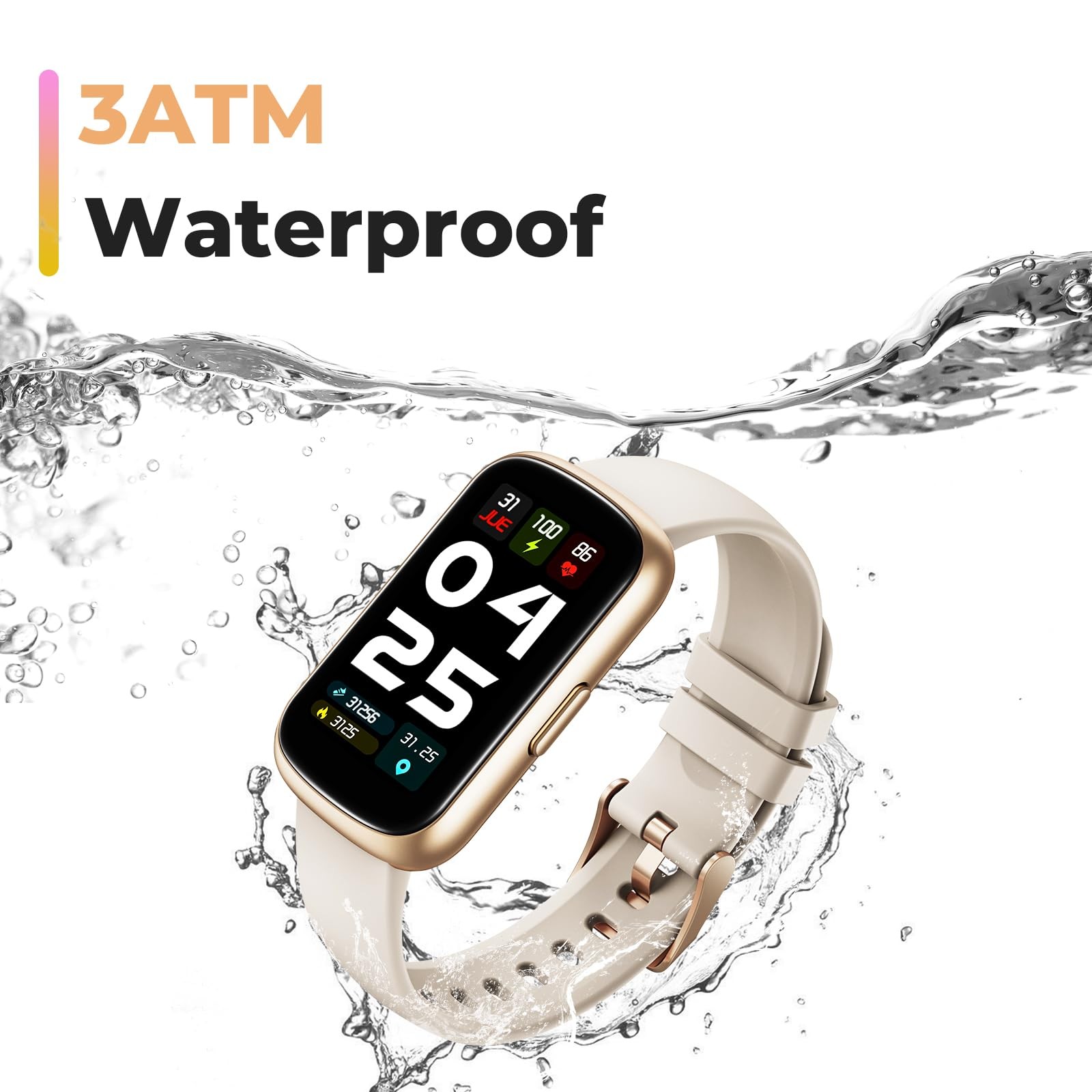 Fitness Tracker , 1.47″ Full Touch Tracker with 24/7 Heart Rate & Monitor, Sl…