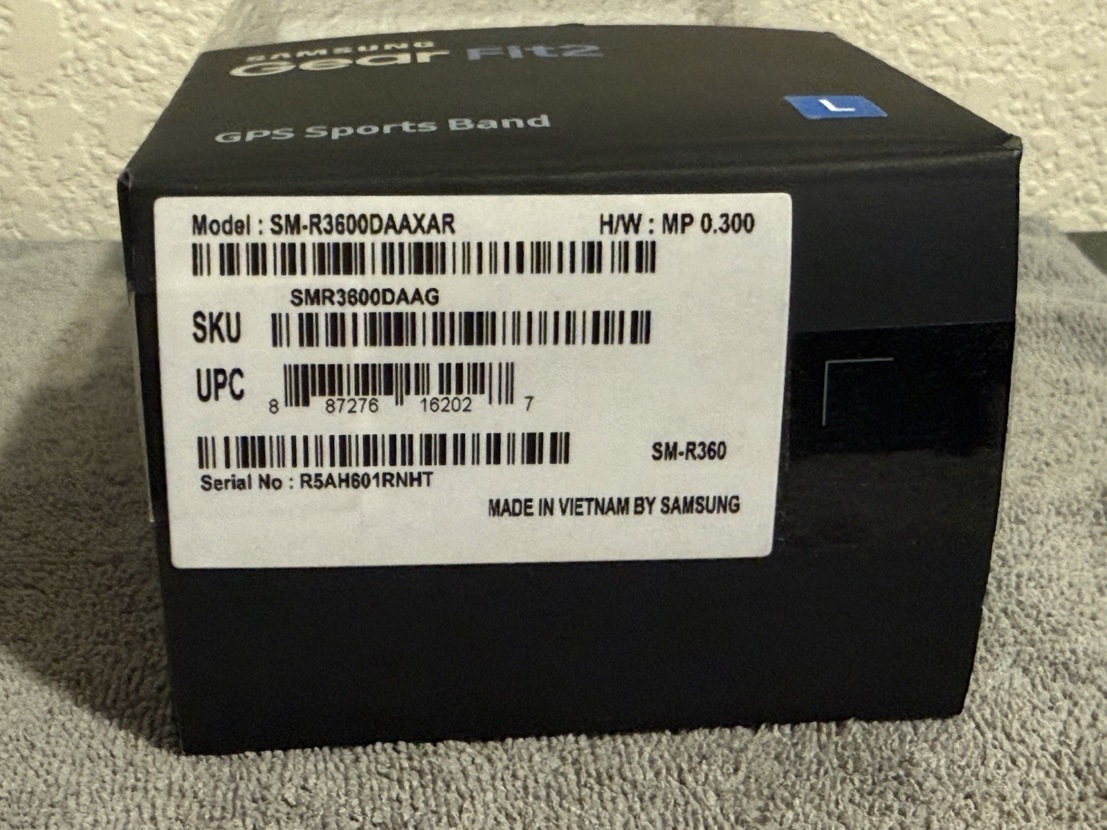 PARTS/REPAIR Samsung Gear Fit2 SM-R360 Unisex Fitness Pebble; Band Sz Large