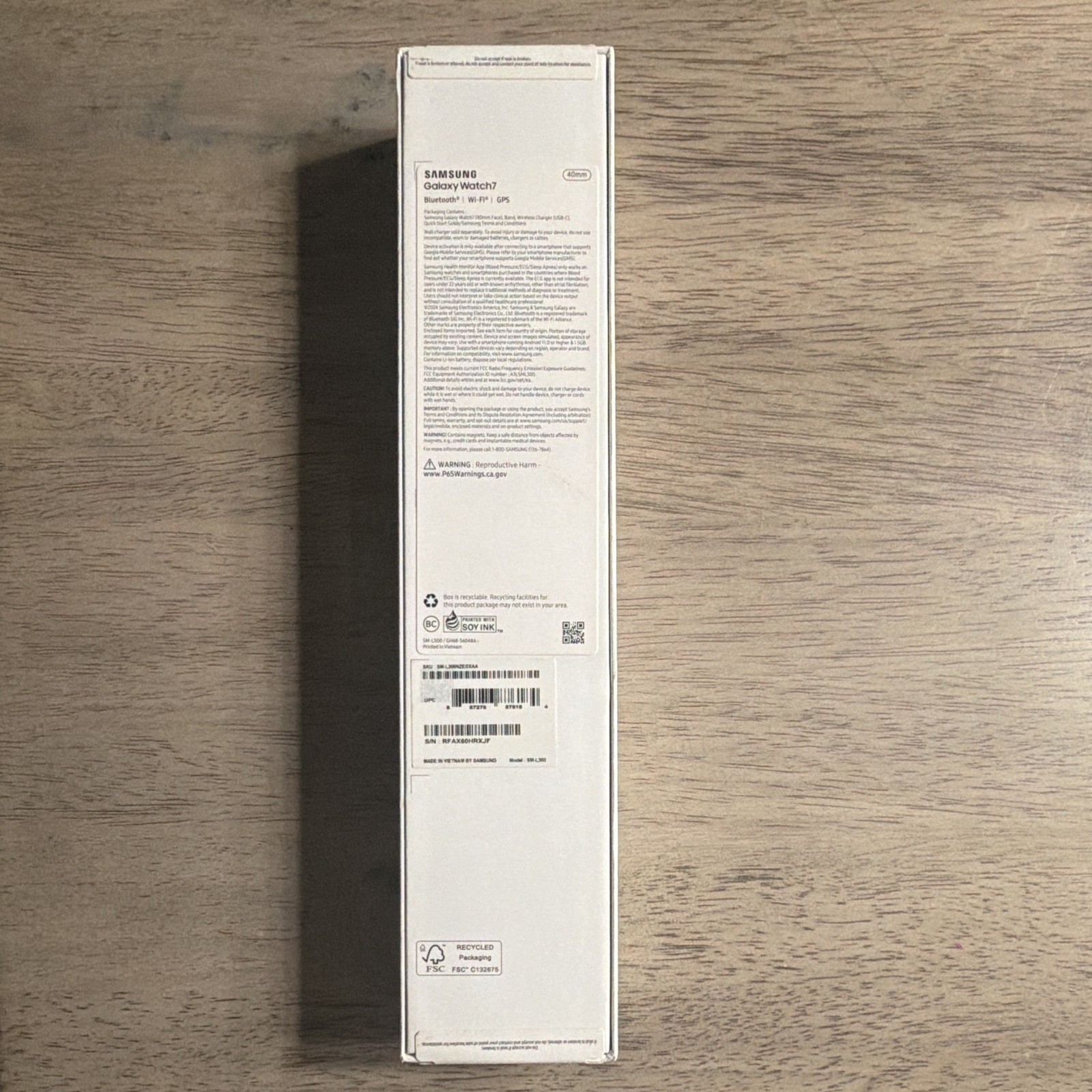 Samsung Galaxy Watch7 40mm, 32GB GPS Wi-Fi Bluetooth, Cream