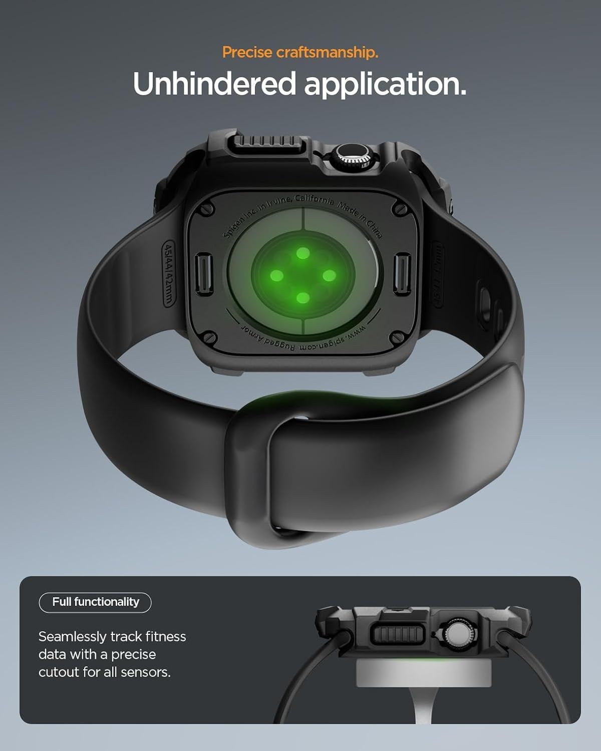 Rugged Armor Case for Apple Watch Series 11/10 42mm Durable TPU Shock Proof