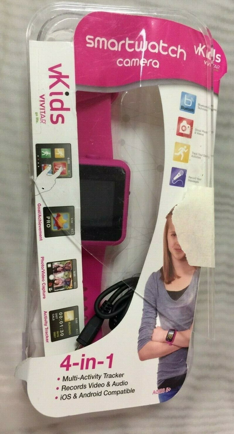 Vivitar Pink Smart Watch Camera, OBN