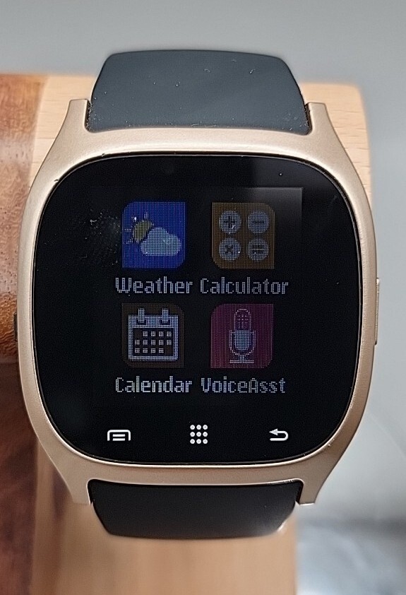 iTOUCH Classic Smartwatch Gold Case Black Silicone Band Model 3360 Tested Works