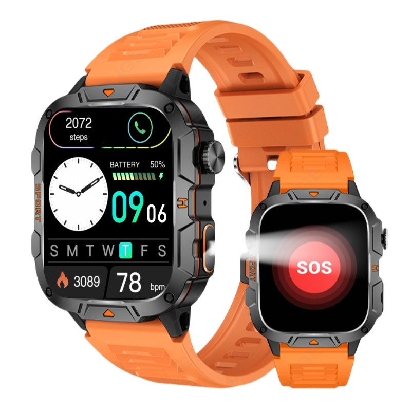 Military Smart Watch For Men Women Answer/Make Call Heart Rate Fitness Tracker
