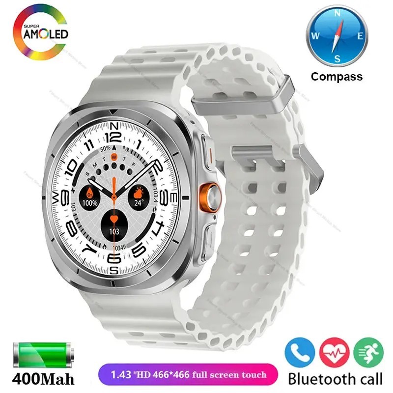 New Watch 7 Ultra GPS Tracking Smart Watch Men Amoled Screen Heart Rate B