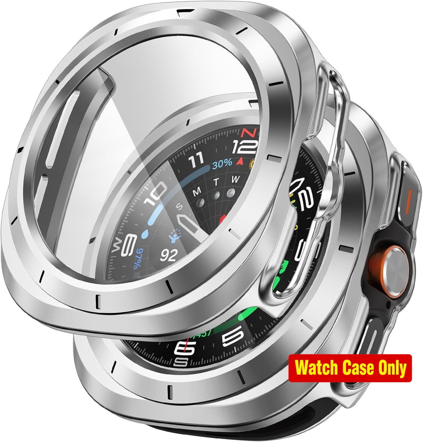 Durable Case with Tempered Glass for Samsung Galaxy Watch Ultra 47mm