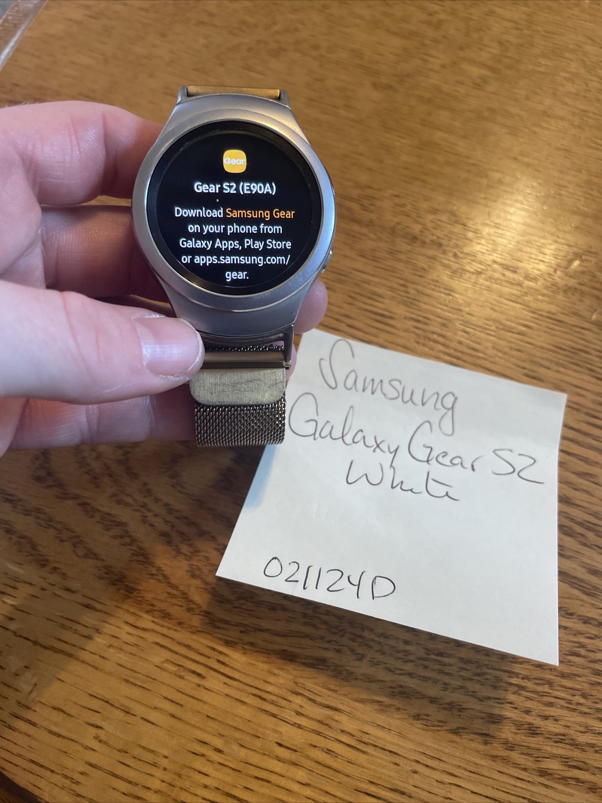 Samsung Galaxy Gear S2 44mm Stainless Steel White Case D