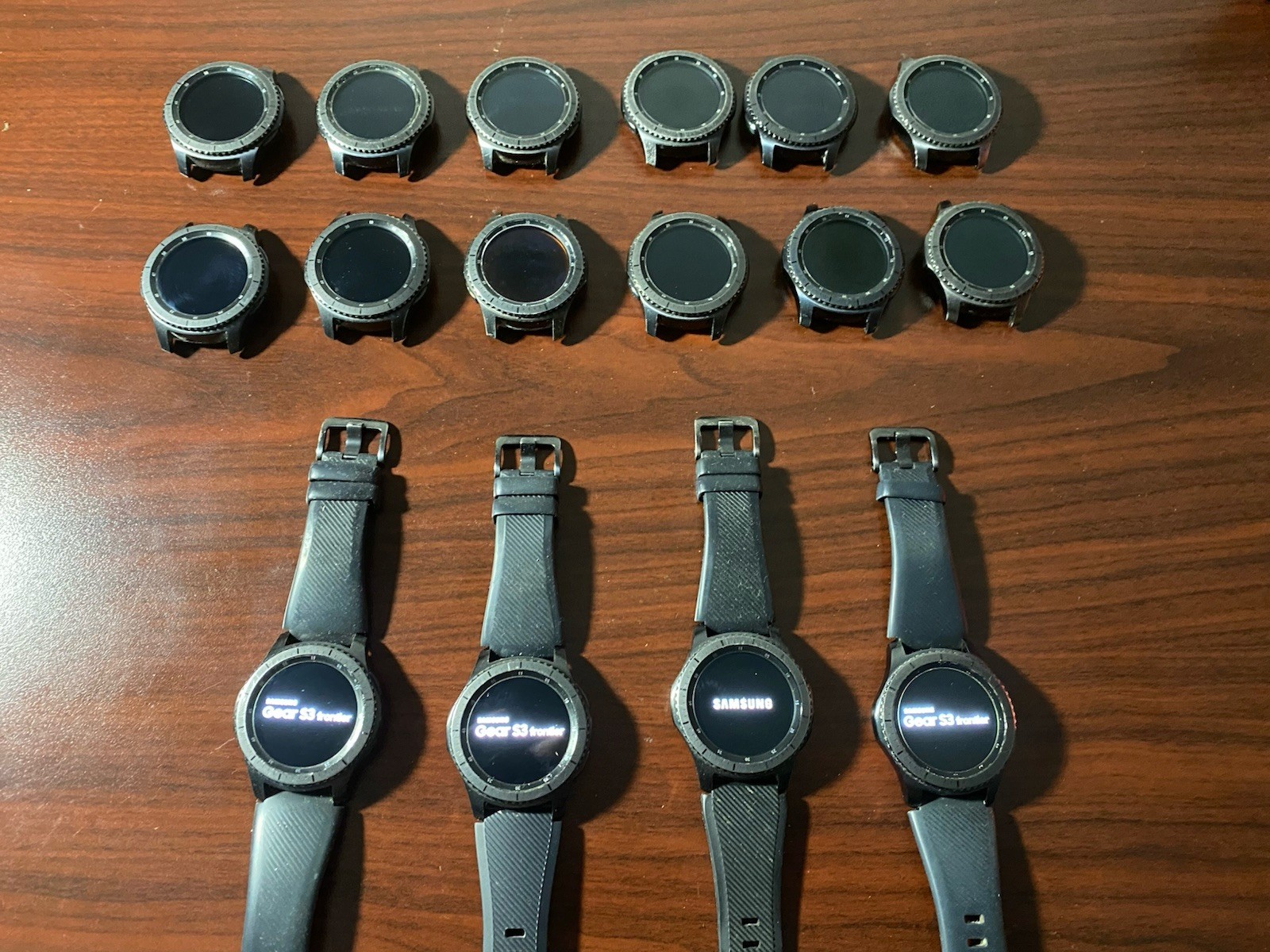 Lot of 16 Samsung Gear S3 Frontier Wearables Smart Watches