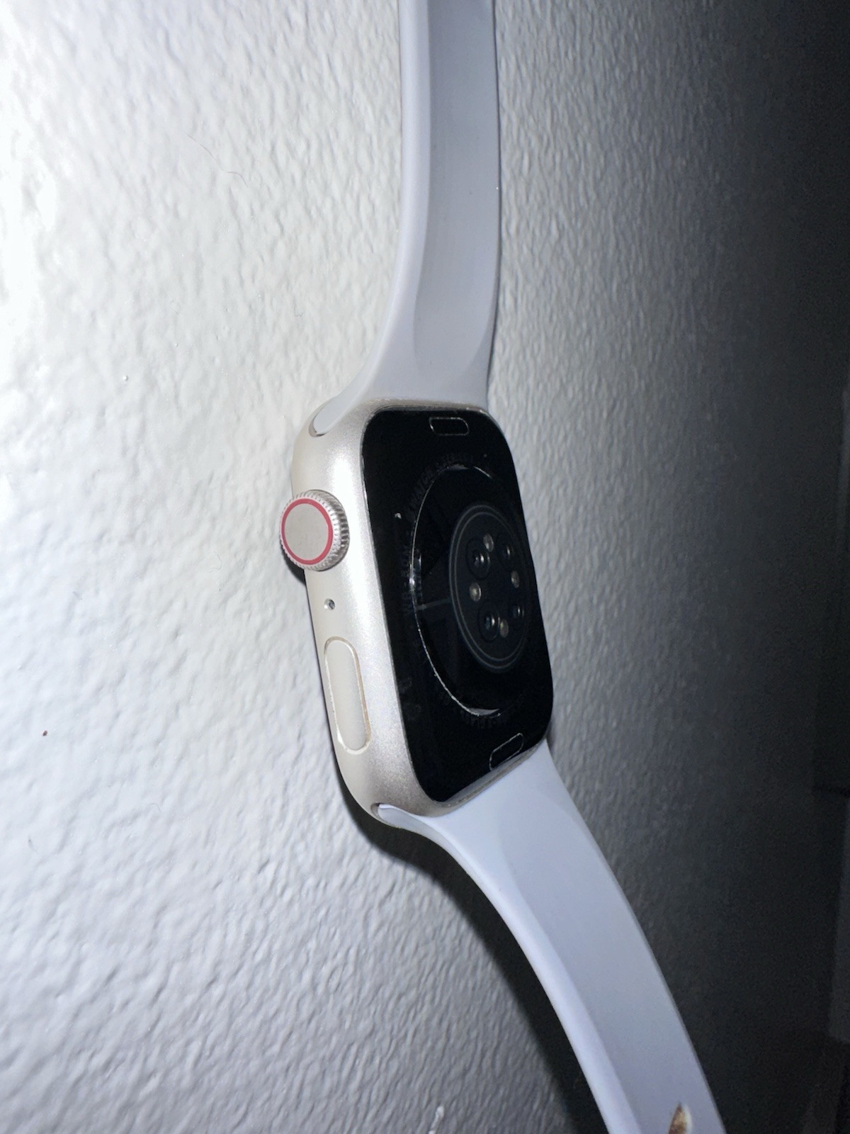 Apple Watch Series 7 Nike 45mm Silver Aluminium Case/White Sport Band