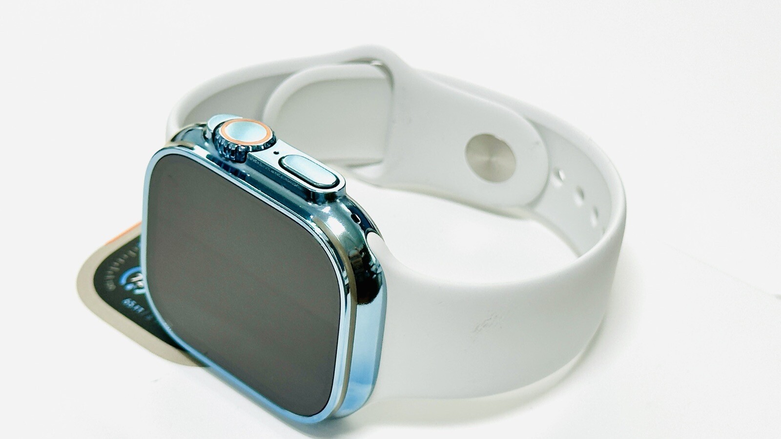 SKY BLUE Apple Watch ULTRA 3 49mm Titanium Custom Polished and Anodized Blue