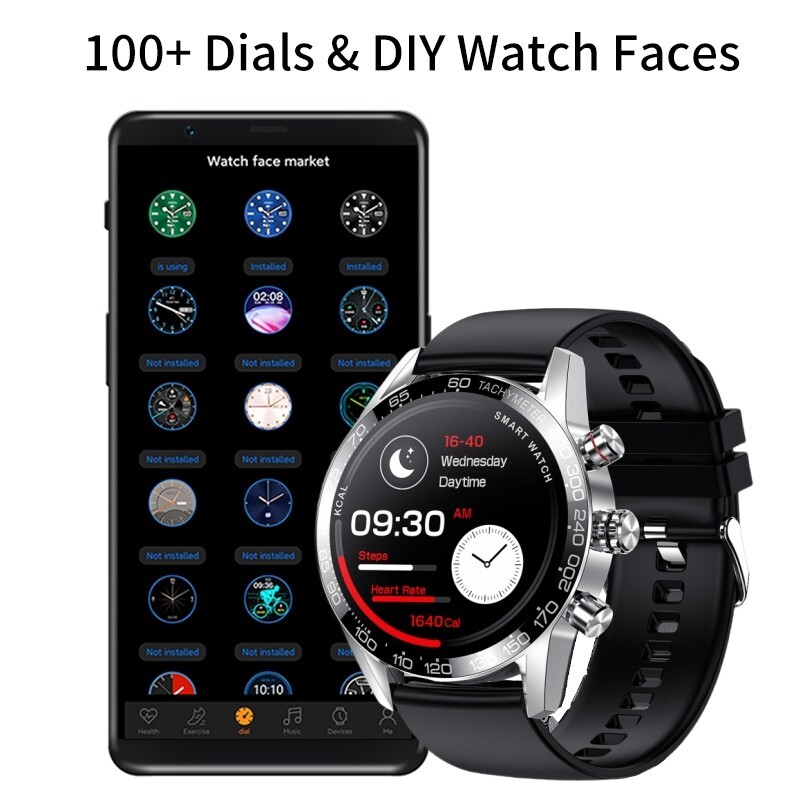 🔥Military Smart Watch for Men(Call Receive/Dial)Rugged Fitness Health Tracker