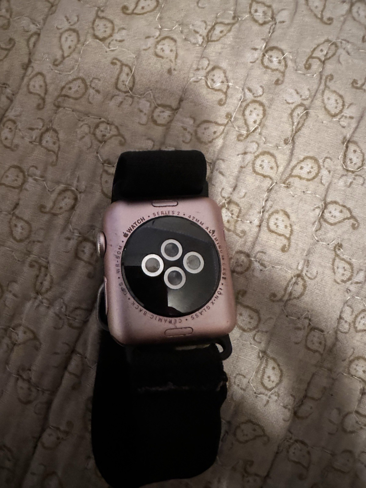 Apple Watch Series 2nd Generation 42mm Aluminum Case Rose Gold A1758