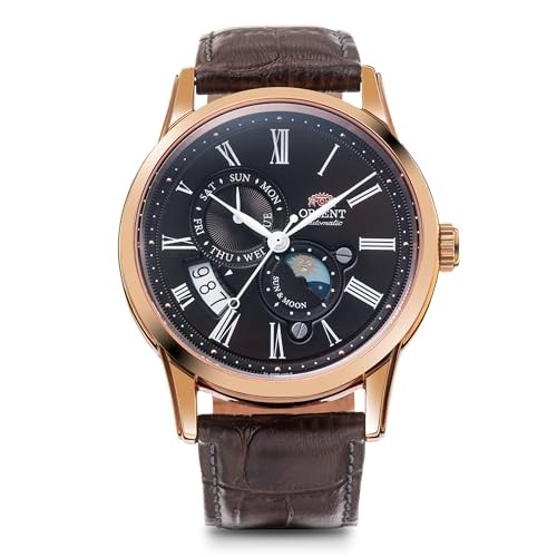 ORIENT SUNMOON Mechanical Classic RN-AK0002Y Men’s Brown