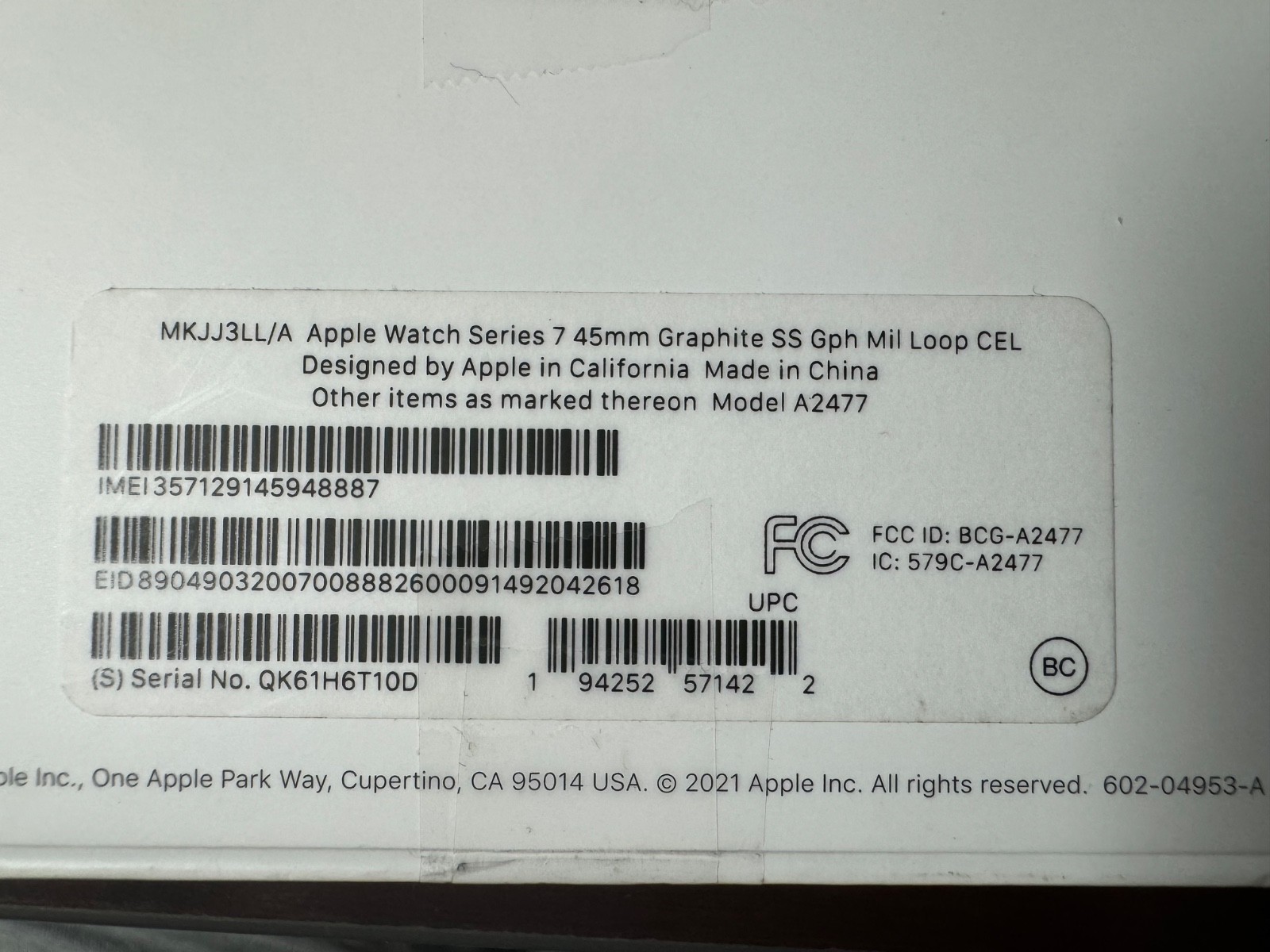 Apple Watch Series 7 45mm Graphite Stainless Steel with Milanese Loop