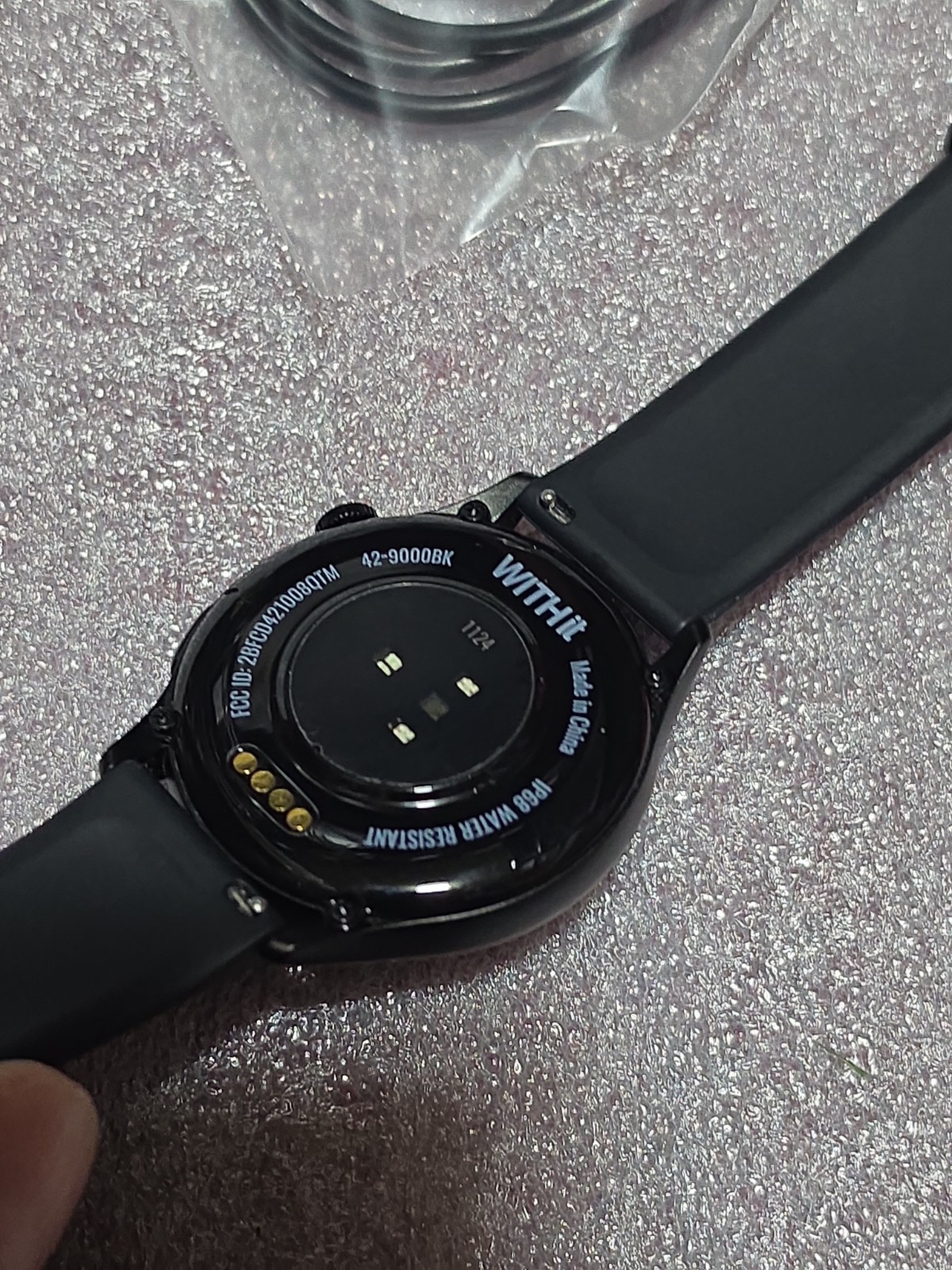 WITHit DECA Smartwatch AMOLED Touchscreen Heart Rate Step Counter Black