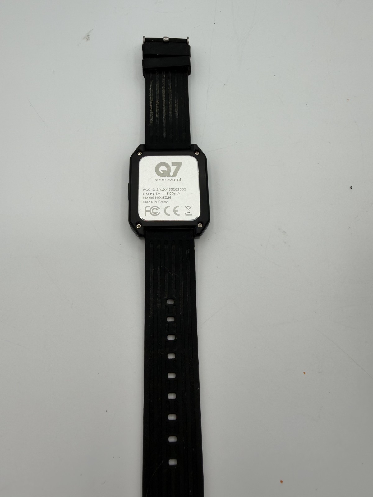 LG Watch Android Smart Watch Q7 Model 3326- Black Tested Working