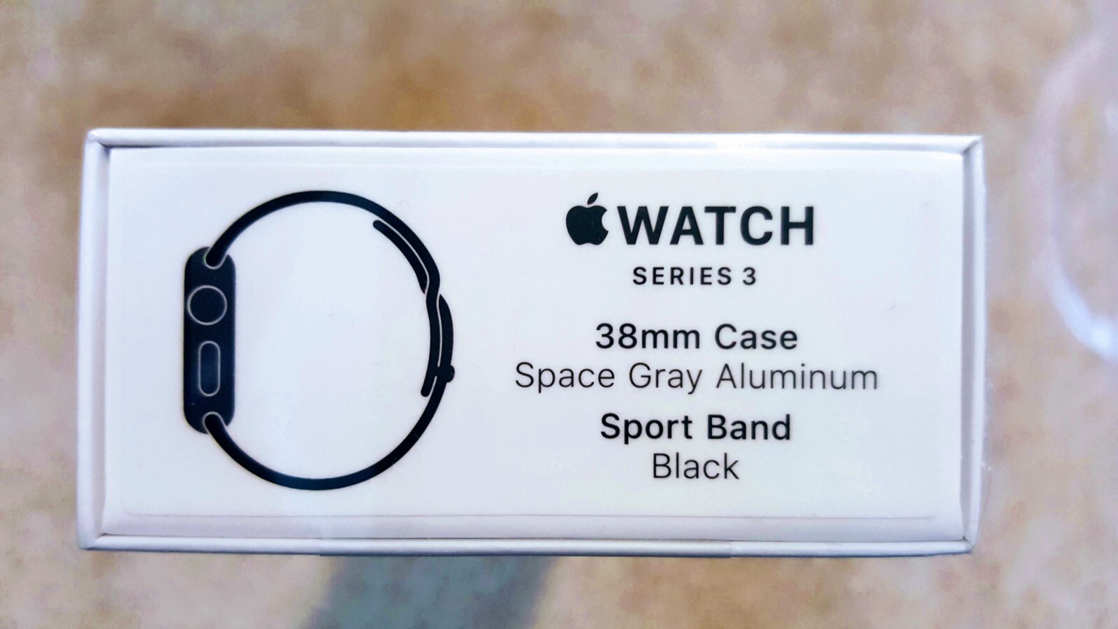 ⭐NEW! Apple Watch Series 3 38mm Space Gray Aluminum Case w/Black Sport Band-GPS
