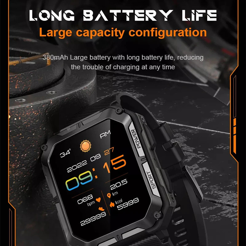 2023 Newest Smart Watch C20 PRO 1.83 Inch Men Music BT Call Outdoor Sports Fitne