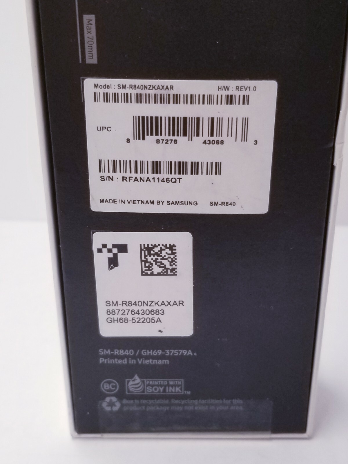NIB Samsung Galaxy Watch3 R840 45mm Stainless Steel Case with Leather Strap