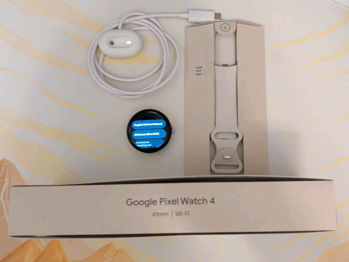 Google Pixel Watch 4 41mm Polished Silver Aluminum Wi-Fi+Bluetooth – Open Box