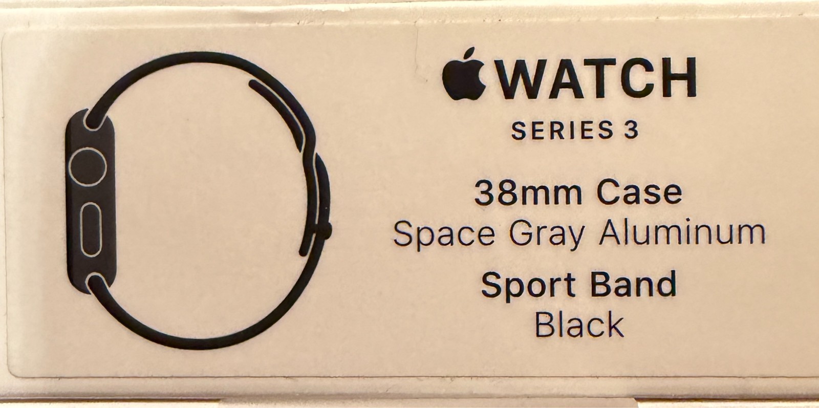 Apple watch series 3 black sport band 38mm case clean good condition