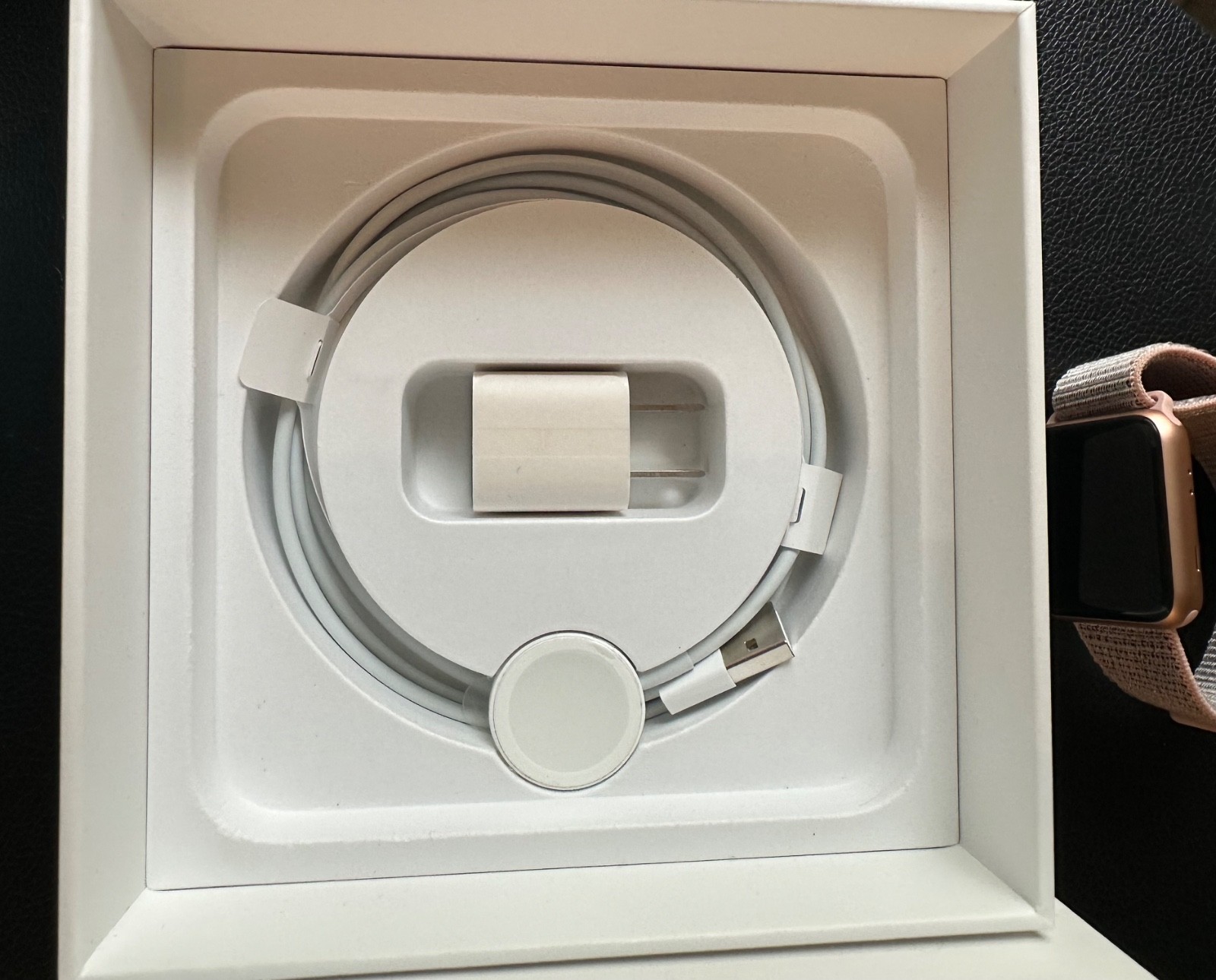 Apple Watch Series 3 42mm Gold Aluminum Pink Sand Sport Loop – Brand New As Is