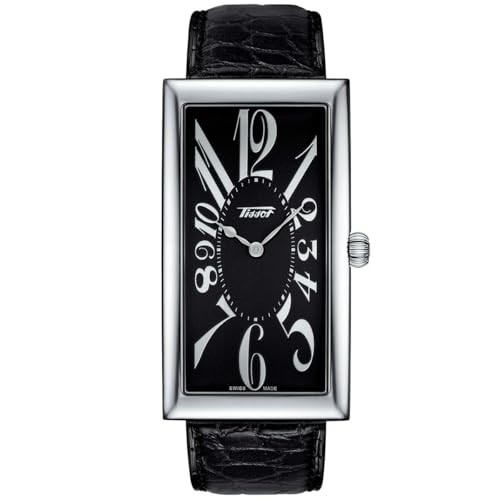 Tissot Heritage Banana Watch Unisex Black Dial Leather Strap T1175091605200